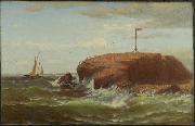 Robert Swain Gifford Seconnet Rock, New Bedford, Massachusetts oil painting reproduction